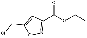 乙基-5 - (氯甲基)- 3 -异恶唑羧酸, 3209-40-3, 结构式