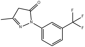 5-METHYL-2-(3-TRIFLUOROMETHYL-PHENYL)-2,4-DIHYDRO-PYRAZOL-3-ONE Struktur
