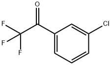 1-(3-クロロフェニル)-2,2,2-トリフルオロエタノン 化学構造式