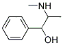 (1S,2R)-1-フェニル-2-(メチルアミノ)プロパン-1-オール 化学構造式