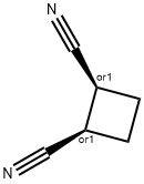 (1R)-1β,2β-シクロブタンジカルボニトリル 化学構造式