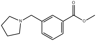 3-(1-吡咯烷基甲基)苯甲酸甲酯, 321198-22-5, 结构式