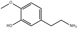 3-羟基-4-甲氧基苯乙胺, 3213-30-7, 结构式