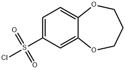 3,4-DIHYDRO-2H-1,5-BENZODIOXEPINE-7-SULFONYL CHLORIDE Structure