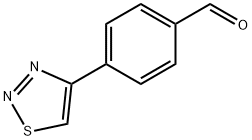 4-(1,2,3-チアジアゾール-4-イル)ベンズアルデヒド 化学構造式