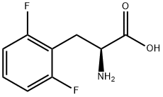 DL-2,6-二氟苯基丙氨酸 结构式
