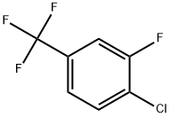 4-クロロ-3-フルオロベンゾトリフルオリド 化学構造式