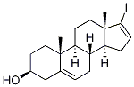 17-ヨードアンドロスタ-5,16-ジエン-3β-オール 化学構造式