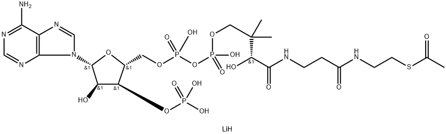 乙酰辅酶A,锂盐 结构式
