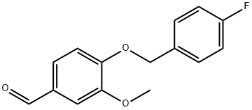 4-[(4-FLUOROBENZYL)OXY]-3-METHOXYBENZENECARBALDEHYDE Struktur