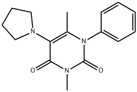 3,6-Dimethyl-1-phenyl-5-(1-pyrrolidinyl)pyrimidine-2,4(1H,3H)-dione|