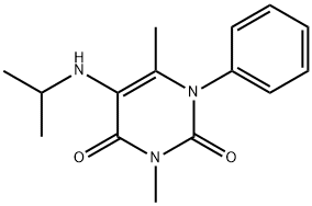 5-(Isopropylamino)-3,6-dimethyl-1-phenylpyrimidine-2,4(1H,3H)-dione Structure