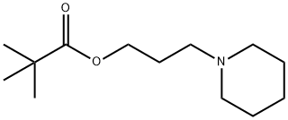 Pivalic acid 3-piperidinopropyl ester Structure