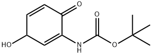 Carbamic acid, (3-hydroxy-6-oxo-1,4-cyclohexadien-1-yl)-, 1,1-dimethylethyl ester (9CI) Struktur