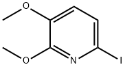 6-ヨード-2,3-ジメトキシピリジン 化学構造式