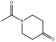 1-アセチル-4-ピペリドン 化学構造式
