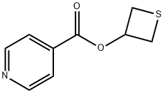 4-Pyridinecarboxylicacid3-thietanylester Structure