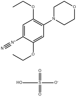 2,5-二乙氧基-4-(4-吗啉基)重氮苯硫酸盐,32178-39-5,结构式