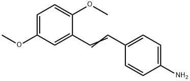 2',5'-ジメトキシスチルベン-4-アミン 化学構造式