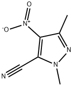 1,3-dimethyl-4-nitro-1H-pyrazole-5-carbonitrile|