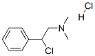 2-chloro-N,N-dimethyl-2-phenyl-ethanamine hydrochloride Struktur