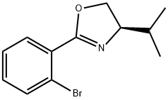 (R)-2-(2-BROMOPHENYL)-4-ISOPROPYL-4,5-DIHYDROOXAZOLE Struktur