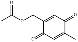2-Methyl-5-(acetoxymethyl)-p-benzoquinone Structure