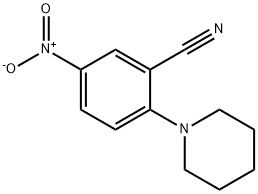 5-NITRO-2-PIPERIDINOBENZENECARBONITRILE Structure
