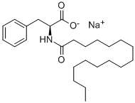 Sodium N-hexadecanoyl-L-phenlyalaninate Struktur