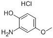 2-アミノ-4-メトキシフェノール塩酸塩 化学構造式
