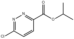 3-Pyridazinecarboxylic acid, 6-chloro-,1-methylethyl ester Struktur