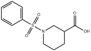 1-BENZENESULFONYL-PIPERIDINE-3-CARBOXYLIC ACID Struktur