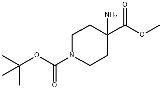 4-AMINO-PIPERIDINE-1,4-DICARBOXYLIC ACID 1-TERT-BUTYL ESTER 4-METHYL ESTER Structure