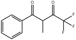 4,4,4-trifluoro-2-methyl-1-phenyl-butane-1,3-dione 化学構造式