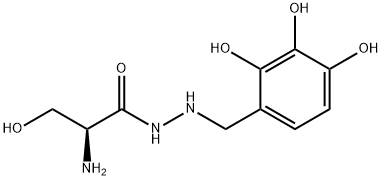 2-Amino-3-hydroxy-2'-(2,3,4-trihydroxybenzyl)propionohydrazide Struktur