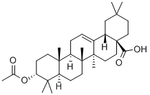 3-ACETYLOXY-(3ALPHA)-OLEAN-12-EN-28-OIC ACID Struktur