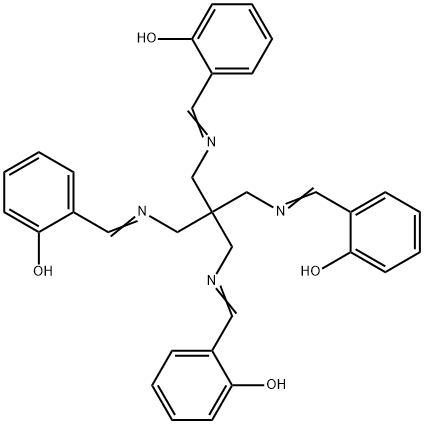 2,2'-[[2,2-bis[[[(2-hydroxyphenyl)methylene]amino]methyl]propane-1,3-diyl]bis(nitrilomethylidyne)]bisphenol 结构式