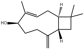 [1R-(1R*,3E,5R*,9S*)]-4,11,11-trimethyl-8-methylenebicyclo[7.2.0]undec-3-en-5-ol Structure