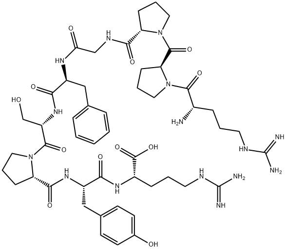 (TYR8)-BRADYKININ, 32222-00-7, 结构式