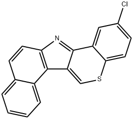 2-Chlorobenzo[e][1]benzothiopyrano[4,3-b]indole Struktur