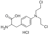 4-BIS(2-CHLORETHYL)-AMINO-L-PHENYLALANINE HYDROCHLORIDE Struktur