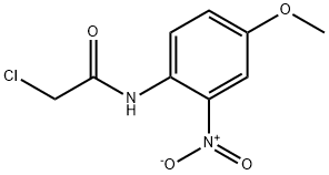 2-クロロ-N-(4-メトキシ-2-ニトロフェニル)アセトアミド 化学構造式