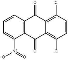 1,4-ジクロロ-5-ニトロ-9,10-アントラセンジオン 化学構造式