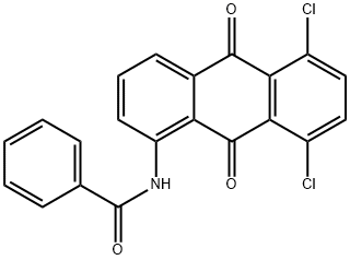 N-[(5,8-ジクロロ-9,10-ジヒドロ-9,10-ジオキソアントラセン)-1-イル]ベンズアミド 化学構造式