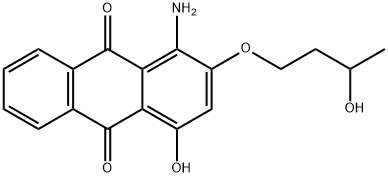 1-amino-4-hydroxy-2-(3-hydroxybutoxy)anthraquinone  Struktur