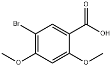 5-ブロモ-2,4-ジメトキシ安息香酸 化学構造式