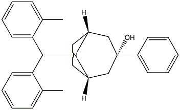 3-Endo-8-[bis(2-methylphenyl)methyl]-3-phenyl-8-azabicyclo[3.2.1]octan-3-ol Structure