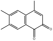 1,2-Naphthalenedione, 4,6,7-trimethyl- (9CI) Struktur