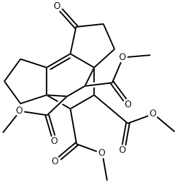 1,2,3,4,5,6,7,8-Octahydro-1-oxo-3a,5a-ethano-as-indacene-4,5,9,10-tetracarboxylic acid tetramethyl ester Structure