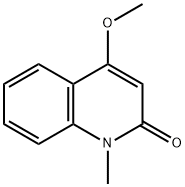 4-メトキシ-1-メチルキノリン-2-オン 化学構造式